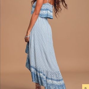 Lulus Printed High Low Dress